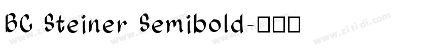 BC Steiner Semibold字体转换